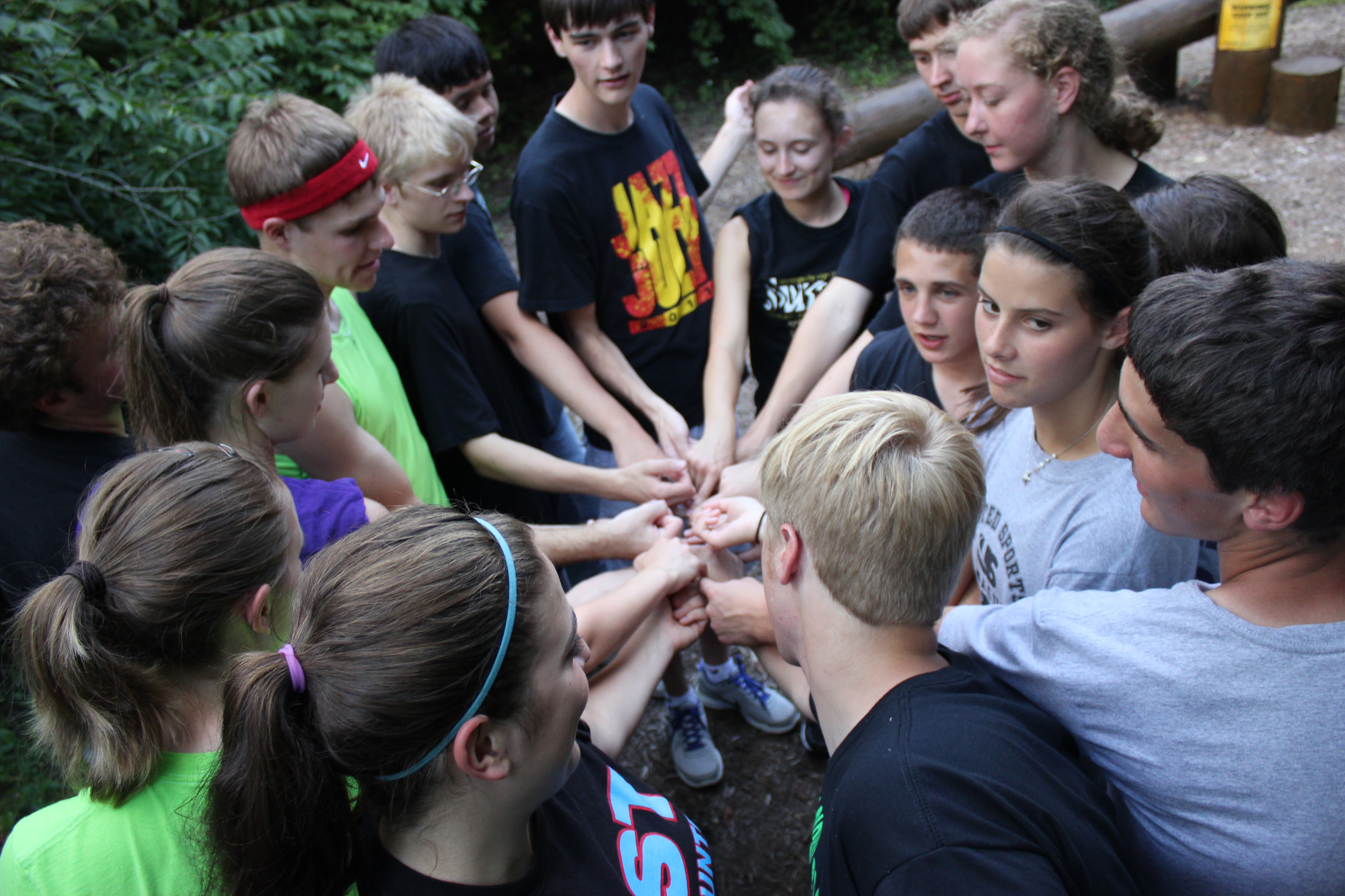 students in HELC event