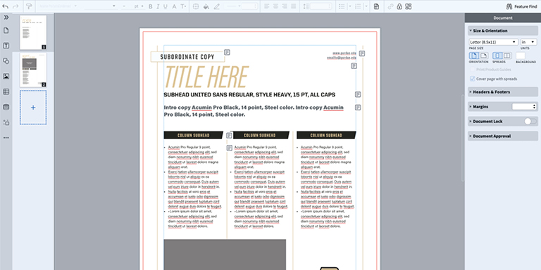 Image of Marq interface